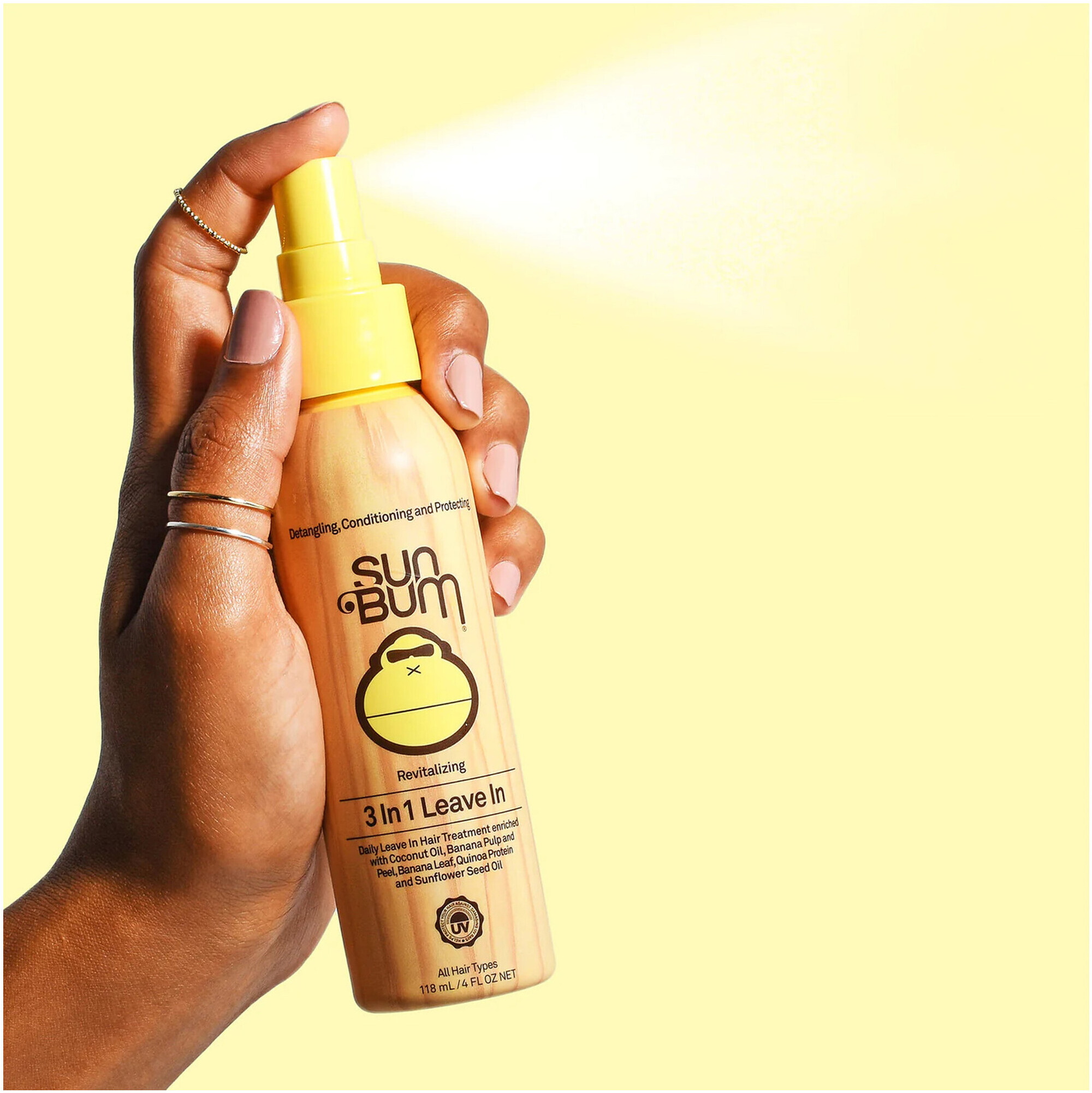 2025 Sun Bum Revitalizing 3 in 1 Leave in Hair Conditioner 118ml SB322442